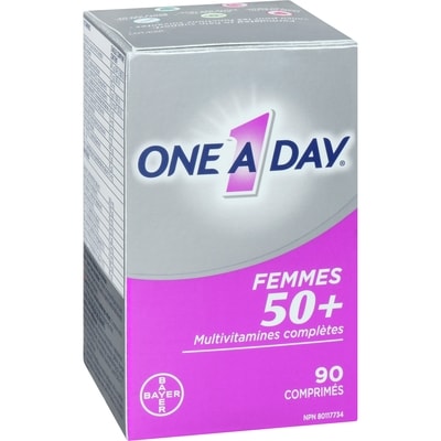 Multivitamines pour femmes de 50 ans et plus, comprimés