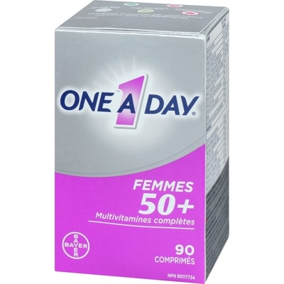 Multivitamines pour femmes de 50 ans et plus, comprimés