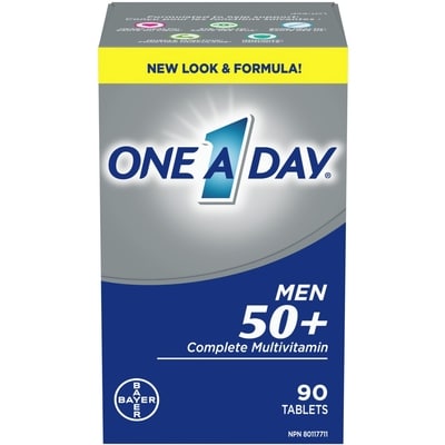 One A Day Multivitamins For Men 50 Plus, Tablets 90 ea, $0.14/1ea