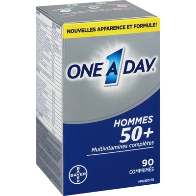 Multivitamines pour hommes de 50 ans et plus, comprimés