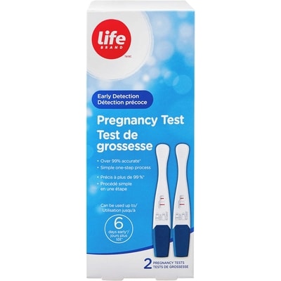 Life Brand Early Detection Pregancy Test 2 ea, $8.00/1ea