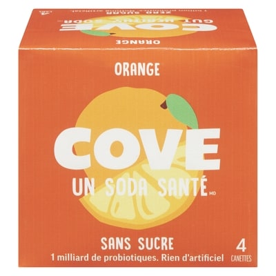 COVE Un soda santé orange 4x355.0 ml, 0,56 $/100ml