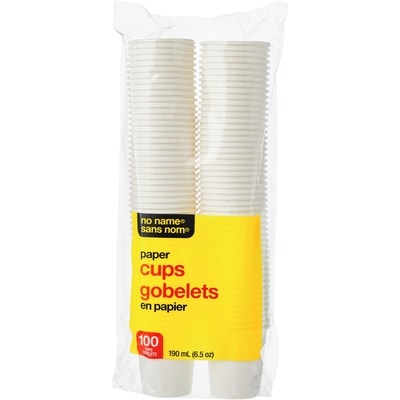 Sans Nom Gobelets en papier, emballage de 100 100 ea, 0,05 $/1ch