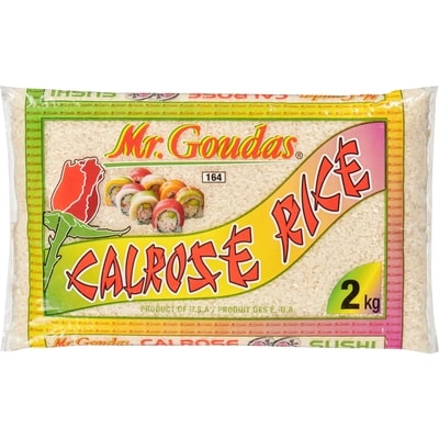 Mr Goudas Calrose rice 2 kg, 0,35 $/100g