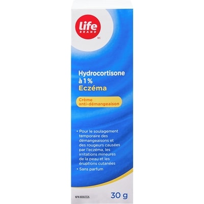 Life Hydrocortisone pour traiter l’eczéma 30 g, 29,97 $/100g