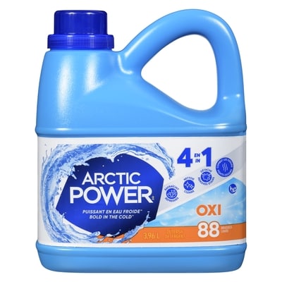 Arctic Power Détergent pour la lessive, OXI 88 charges de lavage 3.96 l, 0,25 $/100ml