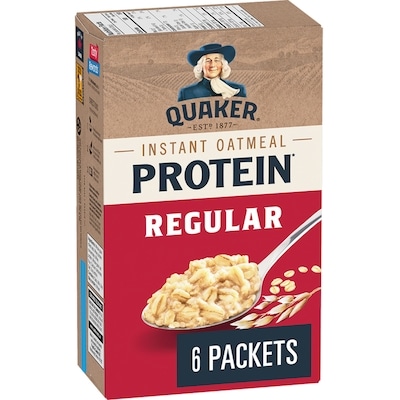 Quaker Protein Instant Oatmeal, Regular, 6 packets 168 g, $3.57/100g