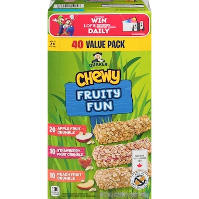 Quaker Chewy Fruity Fun Value Pack 960 g, $1.77/100g