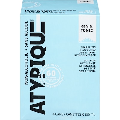 Atypique Non-Alcoholic Cocktail Gin & Tonic 4x355.0 ml, $0.70/100ml