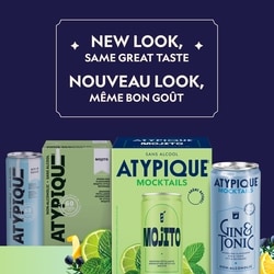 Atypique Non-Alcoholic Cocktail Gin & Tonic - 4x355.0 ml