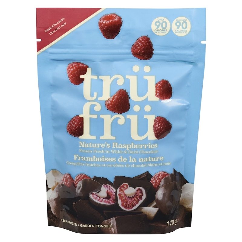 Nature's Raspberries, Frozen Fresh in White & Dark Chocolate