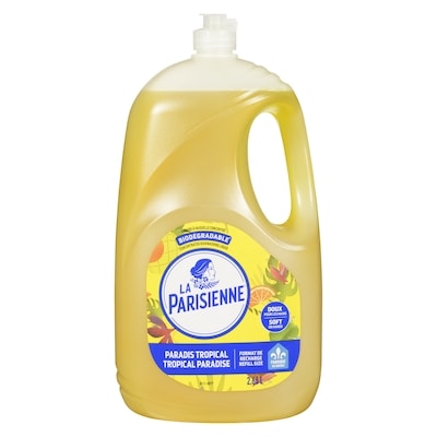 La Parisienne Biodegradable Dishwashing Liquid Tropical Paradise Refill Size 2.66 l, $0.39/100ml