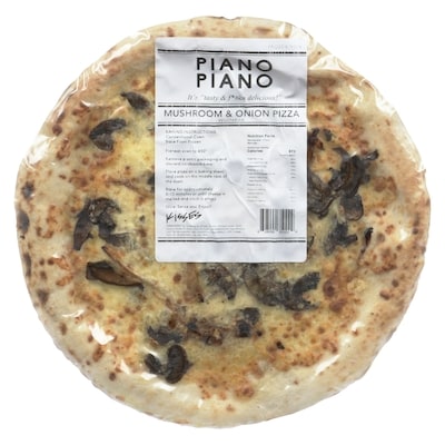 Piano Piano Frozen Pizza Mushroom & Onion 495 g, $2.42/100g