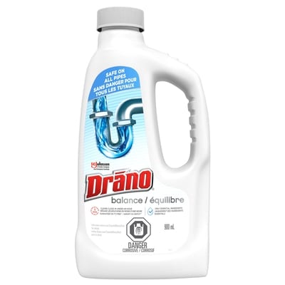 Drano équilibre débouche-tuyaux et nettoyant de drains 900 ml, 1,05 $/100ml