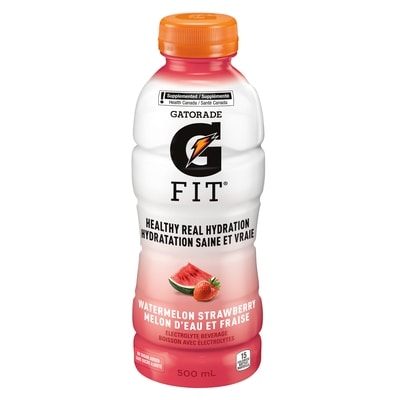 Gatorade Fit Watermelon Strawberry Electrolyte beverage 500 ml, $0.70/100ml