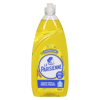 La Parisienne Biodegradable Dishwashing Liquid Tropical Paradise 740 ml, $0.41/100ml
