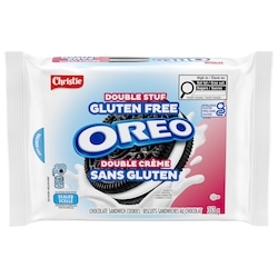 Christie OREO Gluten Free, Double Stuf Chocolate Sandwich Cookies 353 g, $2.55/100g