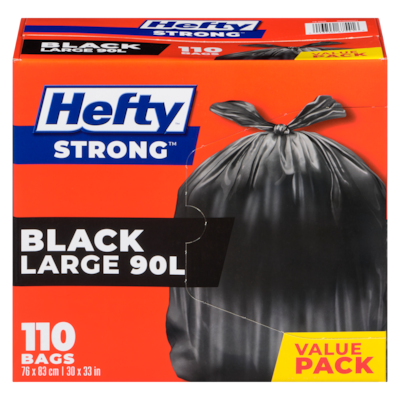 Hefty Easyflaps Large Waste Bags Big Value Pack 90 L 110 ea, $0.18/1ea