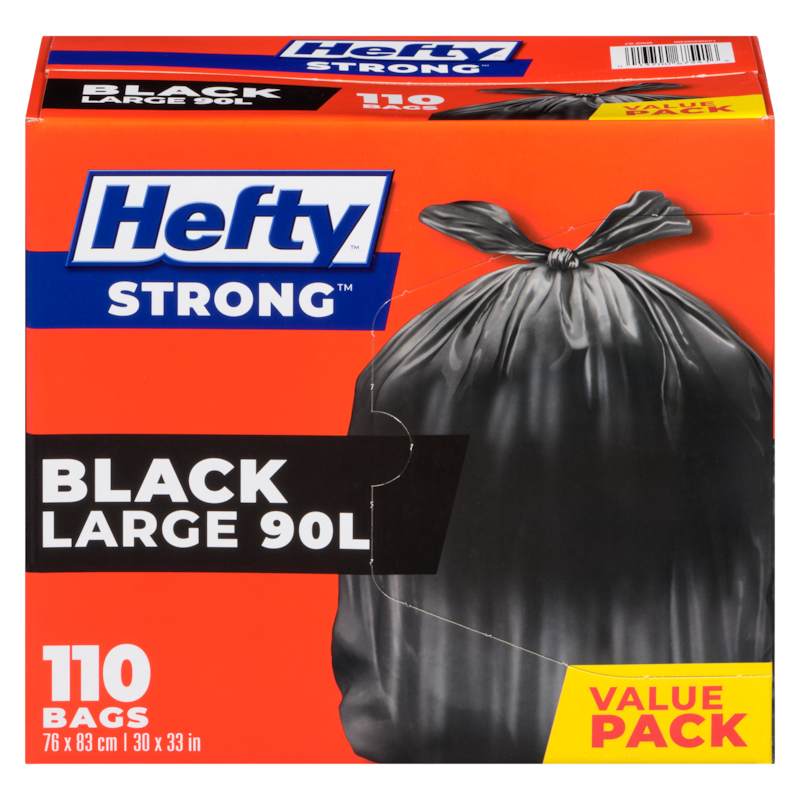 Easyflaps Large Waste Bags Big Value Pack 90 L