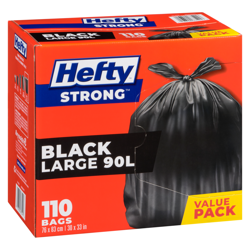 Easyflaps Large Waste Bags Big Value Pack 90 L