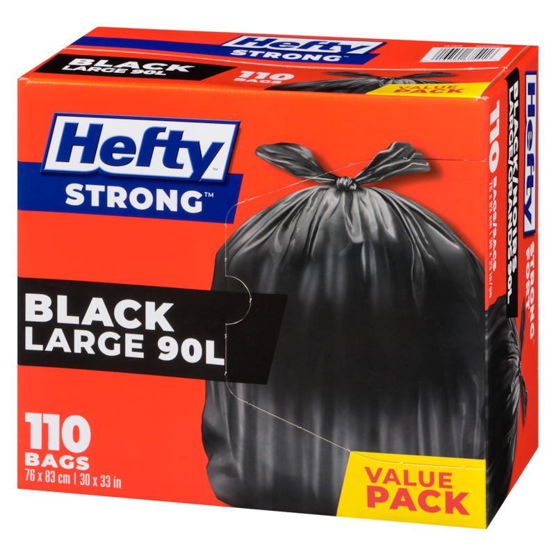 Easyflaps Large Waste Bags Big Value Pack 90 L