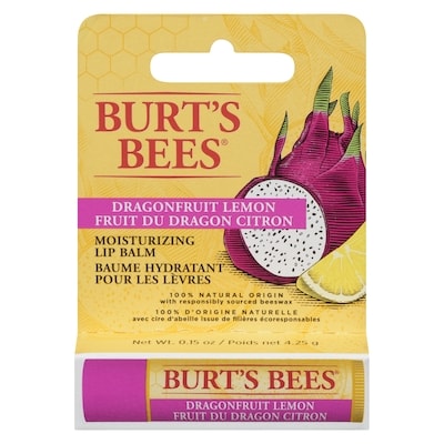 Burt's Bees Moisturizing Lip Balm Dragonfruit Lemon 4.25 g, $119.76/100g