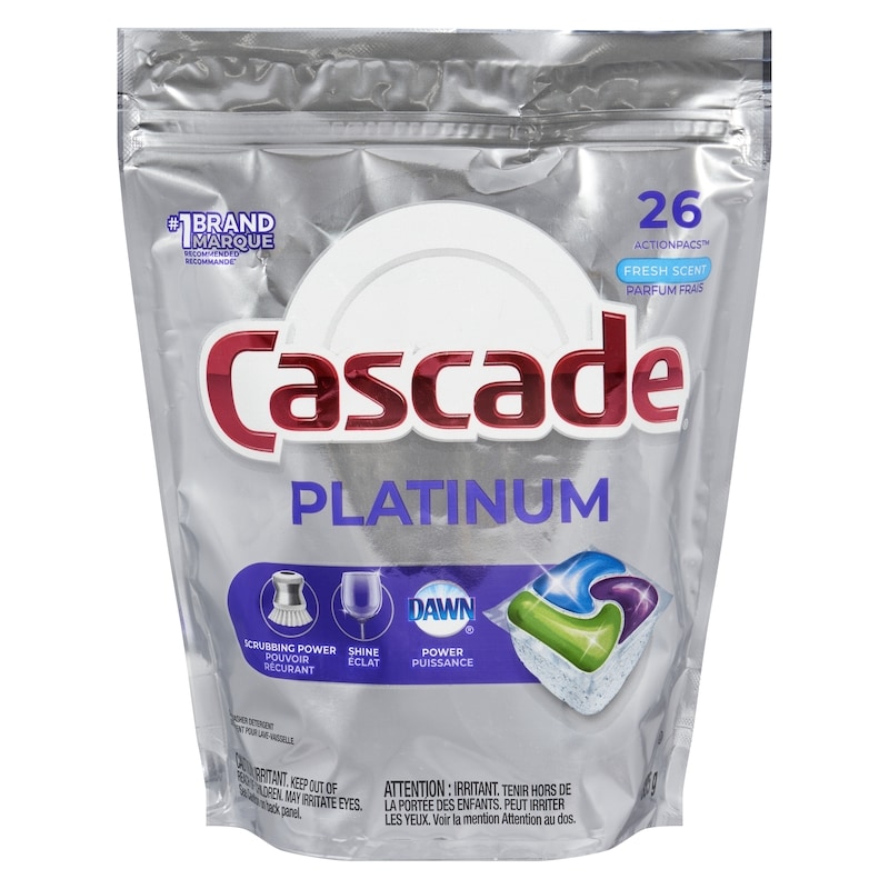 Platinum Dishwasher Detergent, Fresh Scent, 26 Action Pacs