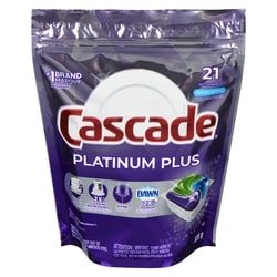 Platinum Plus Dishwasher Detergent, Fresh Scent, 21 Action Pacs