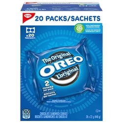 Christie OREO Chocolate Sandwich Cookies, Original Snack Packs, School Snacks 440 g, $2.50/100g