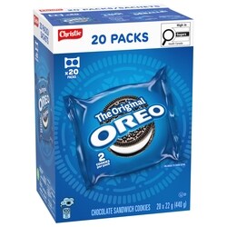 Christie OREO Chocolate Sandwich Cookies, Original Snack Packs