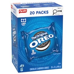 Christie OREO Chocolate Sandwich Cookies, Original Snack Packs