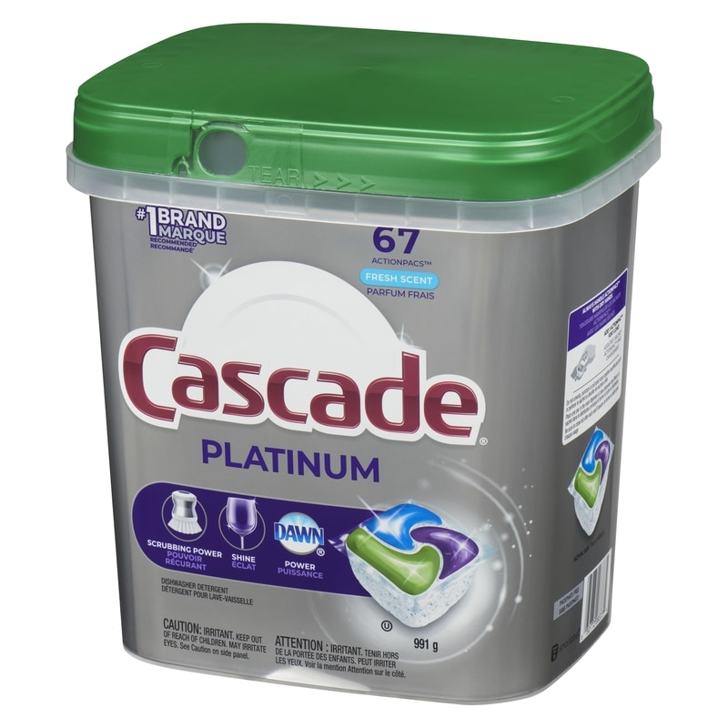 Platinum Dishwasher Detergent, Fresh Scent, 67 Pieces
