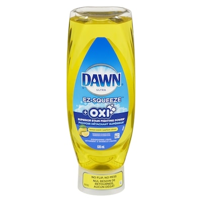 Dawn Ultra + Oxi EZ-Squeeze Dish Soap, Dishwashing Liquid, Lemon 535 ml, $0.65/100ml