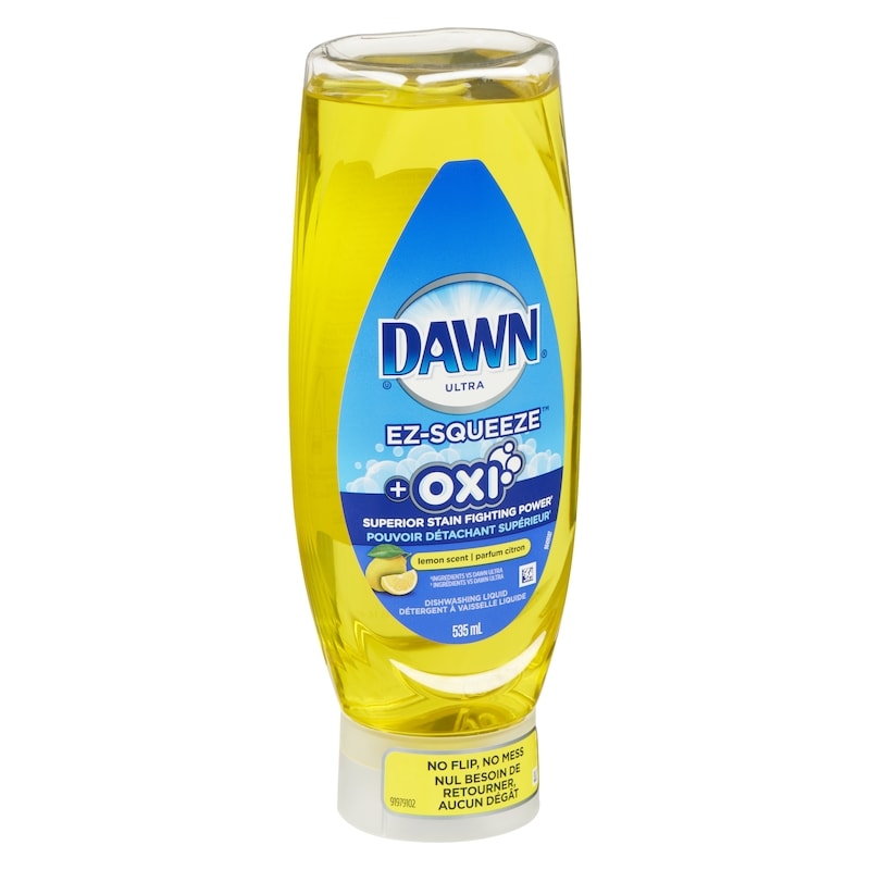 Ultra + Oxi EZ-Squeeze Dish Soap, Dishwashing Liquid, Lemon