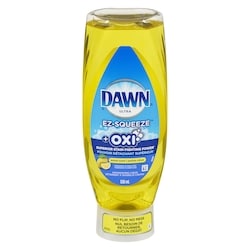 Dawn Savon à vaisselle Ultra + Oxi EZ-Squeeze, Détergent à vaisselle liquide, Citron 535 ml, 1,03 $/100ml