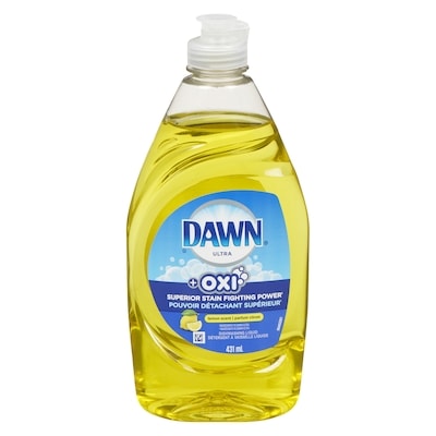 Dawn Ultra Oxi Dish Soap, Dishwashing Liquid, Lemon Scent 431 ml, $0.58/100ml