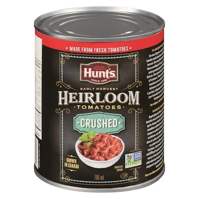 Hunt's Heirloom Early Harvest Tomatoes Crushed 796 ml, $0.54/100ml