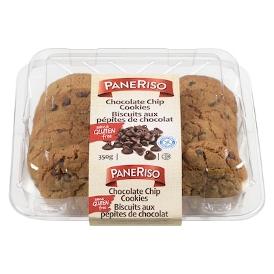 Paneriso Chocolate Chip Cookies, Gluten-Free 350 g, $2.43/100g