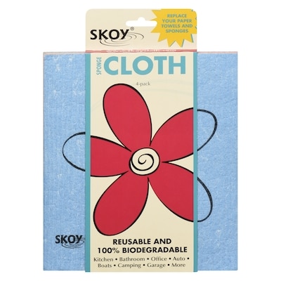 Skoy Sponge Cloth 4 ea, $3.25/1ea