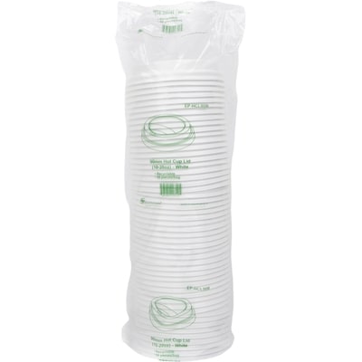 Emballage écologique Couvercle De Tasse Chaude En Plastique Blanc 90Mm 50 ea, 0,07 $/1ch