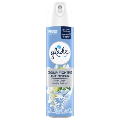 Glade Room Spray Odor Eliminating Air Freshener, Clean Linen 235 g, $1.28/100g