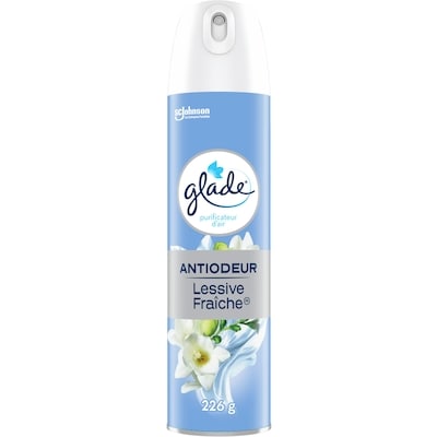 Glade Purificateur d`air en aerosol, Lessive fraîche 235 g, 1,61 $/100g