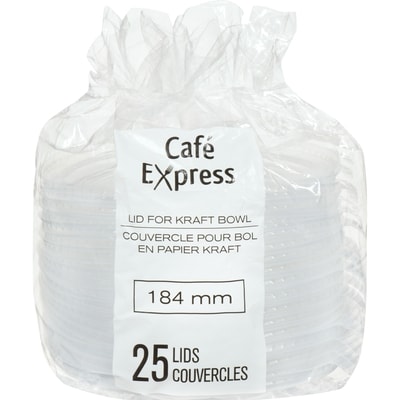 null PP Lid For Kraft Bowls  25 ea, $0.25/1ea