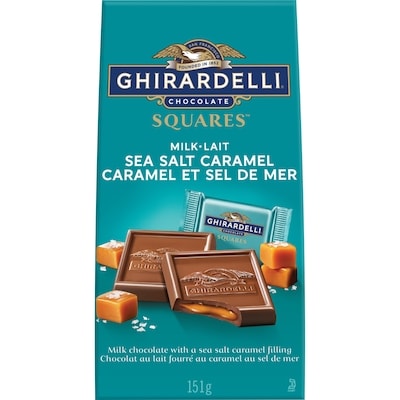 Ghirardelli Squares Milk Chocolate With A Sea Salt Caramel Filling 151 g, $7.28/100g