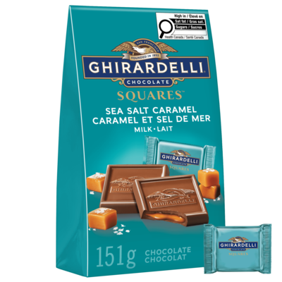 Ghirardelli Squares Milk Chocolate With A Sea Salt Caramel Filling 151 g, $7.28/100g