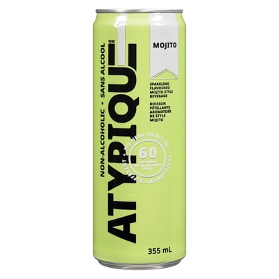 Atypique Non-Alcoholic Low Calories Cocktail, Mojito 355 ml, $1.12/100ml