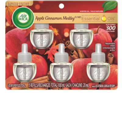 Air Wick Assainisseur d'air à brancher AirWick Freshmatic, Recharges d'huile parfumée, Maui Mangue Sucrée, 5 Recharges 5 ea, 3,20 $/1ch