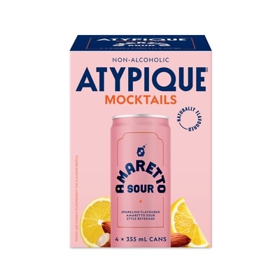 Atypique Non-Alcoholic Cocktail Amaretto Sour 4x355.0 ml, $0.70/100ml