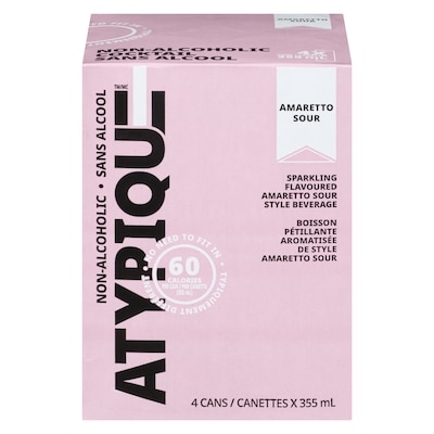 Atypique Non-Alcoholic Cocktail Amaretto Sour 4x355.0 ml, $0.70/100ml