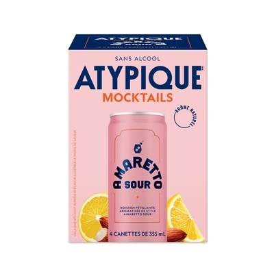 Atypique Cocktail sans alcool amaretto sour 4x355.0 ml, 0,63 $/100ml